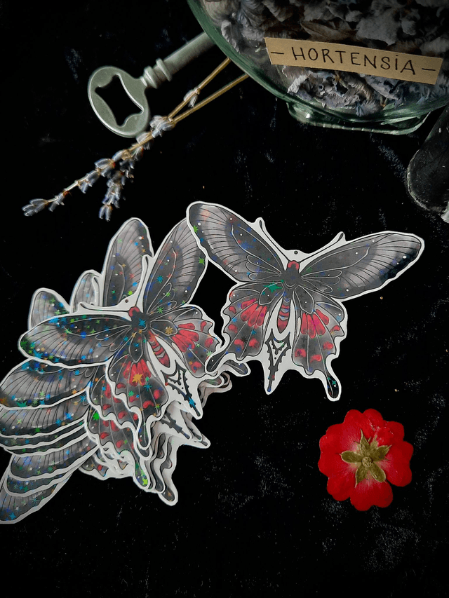 Sticker - Papillon gothique