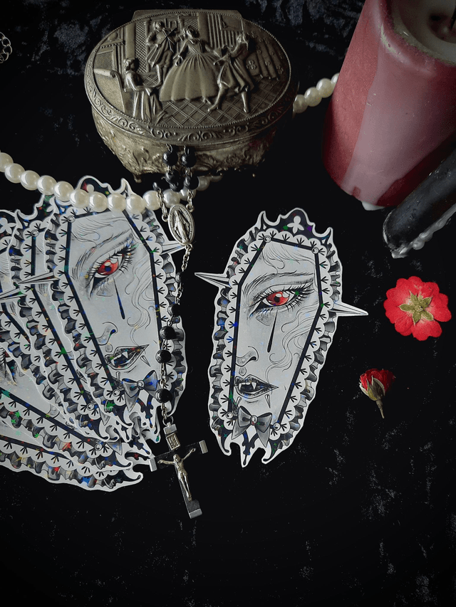 Sticker - Vampire coffin