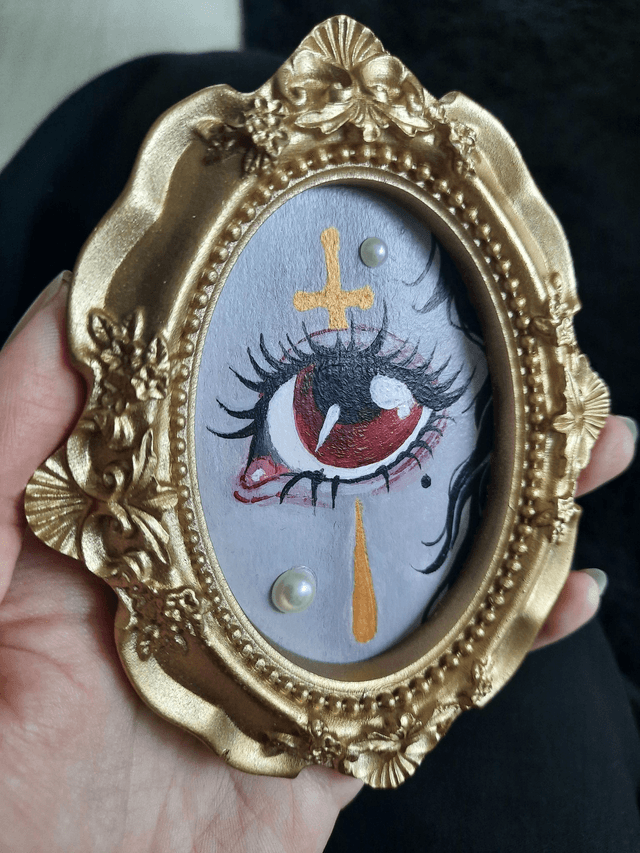 Peinture - Red eye 