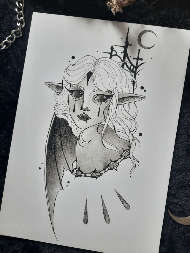 Impression d'art - Crying Vampire