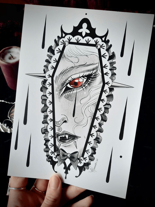 Impression d'art - Vampire Coffin