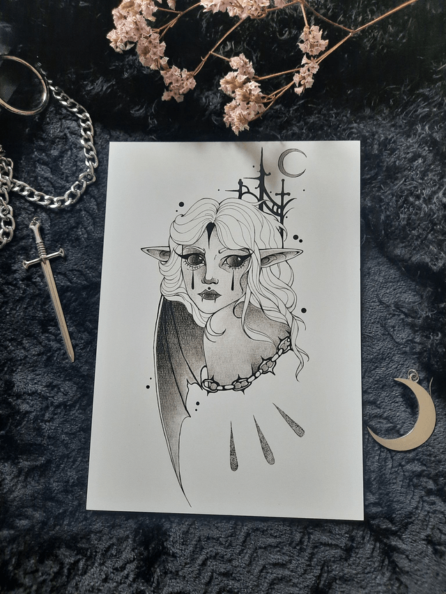 Impression d'art - Crying Vampire