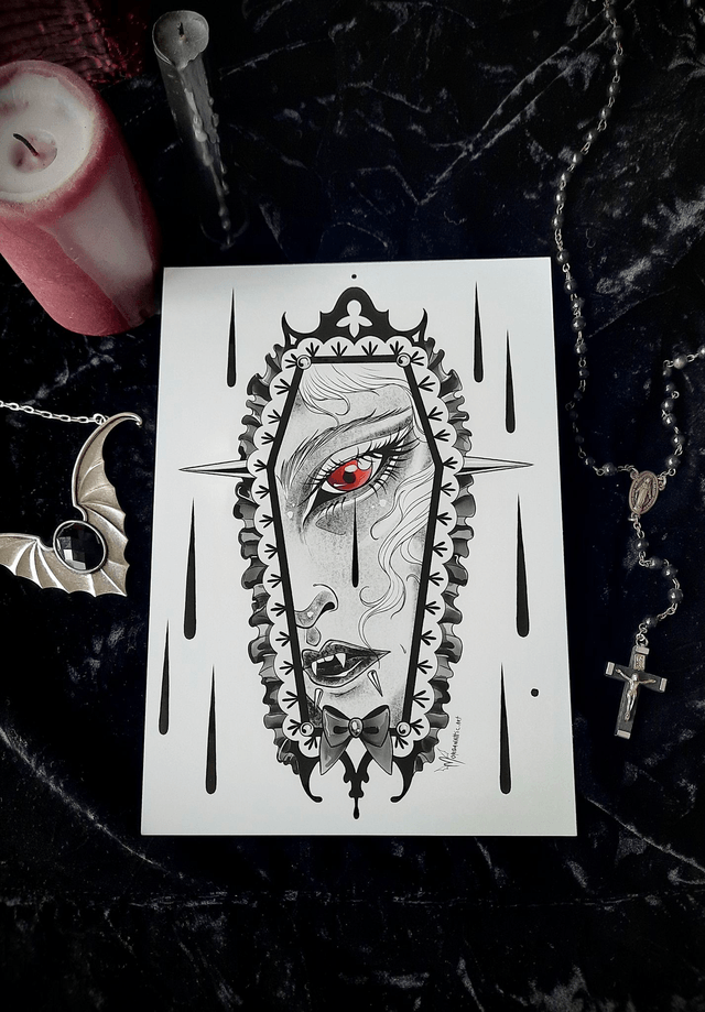 Impression d'art - Vampire Coffin