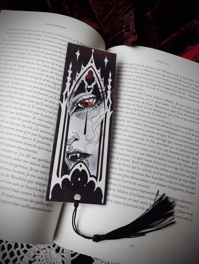 Marque-page vampirique